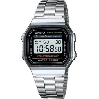 Casio Illuminator, Edelstahl, CR2016, 7 Jahr(e), 58 g, 37.5 x 33.5 x 9.5 mm, Schwarz, Silber - Schwarz, Silber