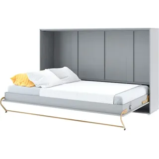 Wandbett Schrankbett CONCEPT PRO CP-05 Horizontal 120x200 GRAU MATT Wandklappbett, Schrankklappbett, Schrank mit integriertem Klappbett, Funktionsbett - Grau