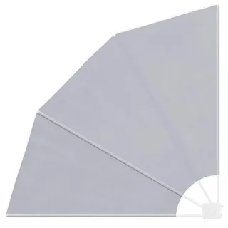 vidaXL Faltbarer Balkonfächer Grau 140/140 Cm , Textil , 140x140 cm , Sonnenschutz, Sonnenschirme