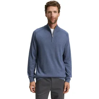 Tom Tailor Herren 1047569 Troyer Strickpullover mit Logo-Stickerei
