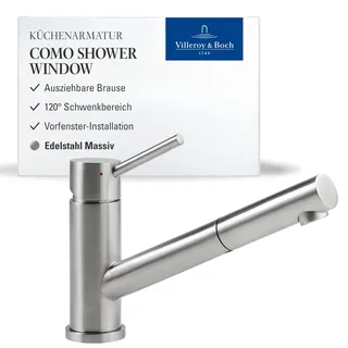 Villeroy & Boch Como Shower Window Einhebelmischer Edelstahl