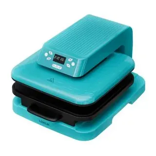 loklik Auto Heat Press Transferpresse 38 x 38 cm Türkis
