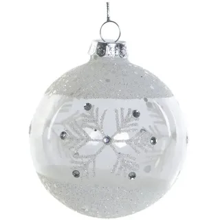 DKD Home Decor Weihnachtskugel aus Glas, 8 x 8 x 8 cm