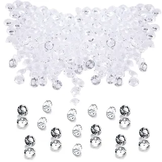 4000 Stück Deko Diamanten, Tischdeko Steine Künstliche Diamanten Acryl Eissteine Streudeko Diamantene Hochzeit Klare Kristalle Streudeko Deko Edelsteine Dekosteine Transparent Strasssteine Diamant