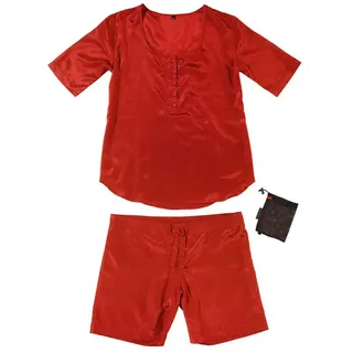 Cocoon Adventure Nightwear Kurzarm-pyjama - Raspberry - S