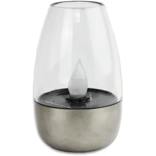 Kynast Solarleuchte Edelstahl/Kunststoff Höhe 10,5 cm 1er Set Transparent/Silber