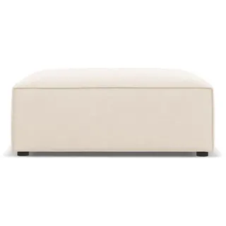 micadoni Pouf, beige Textil, 80x40x102 cm, Hergestellt in Europa, Oeko-Tex®, Wohnzimmer, Hocker, Poufs