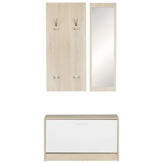 Wohnling Wandgarderobe Jana Eiche