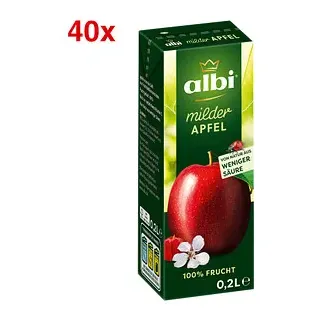 albi® milder Apfel Fruchtsaft 40 x 0,2 l