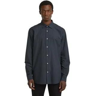 G-star 1 Pocket Regular Langarmhemd - India Ink Bold Stripe - XL