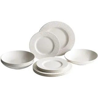 Villeroy & Boch Manufacture Rock Blanc Tafelservice 12-tlg. weiß