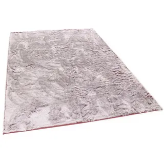 TOM TAILOR HOME Fellteppich "Furry" rechteckig 25 mm Höhe Kunstfell, Hochflor, extrem weiche Haptik, beere