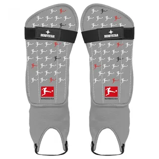 derbystar Bundesliga v22 Schienbeinschützer Grau/Schwarz/Rot L