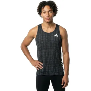 adidas Adizero ärmelloses T-shirt - Carbon / Black - M
