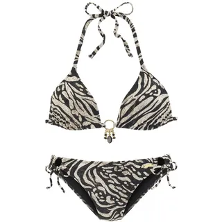 Bruno Banani Triangel-Bikini Damen Braun 34 Cup A/B