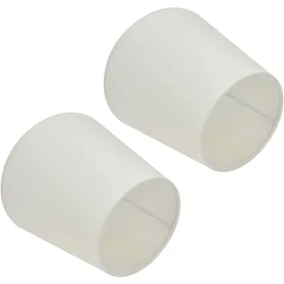 2Pcs Stoff Lampenschirm Innen Lampenschirm Europäischen Stil für E14 Schraubsockel Kerzenleuchter, Stehlampe, Tischlampe, Kronleuchter, Wandlampe 4,4x6,0x5,5 Zoll(PX17 Beige),Lampenschirm