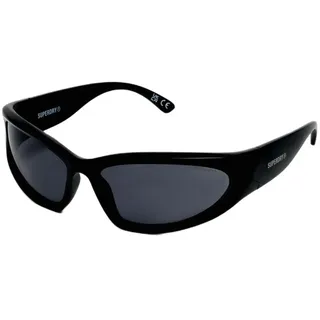 Superdry Sport Wrap Damen-sonnenbrille - Black / Smoke Lens - One Size