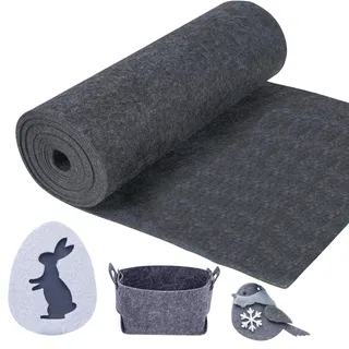 ihaspoko Bastelfilz 3mm, Filzstoff Meterware 30cm×300cm, Filzrolle Filzplatten Nadelfilz Felt Fabric zum Basteln Nähen Patchwork Handwerken Dekoration Schutz