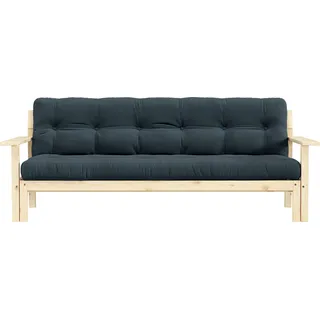 Karup Design Schlafsofa »Unwind«, Mit Holzstruktur, inkl. Futonmatratze, Liegefläche 130x190 cm blau