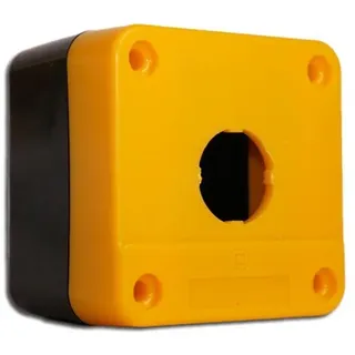 Putz Drucktaster Leergehäuse Aufbaugehäuse Aufputz Gelb XBS XAL-JBE01