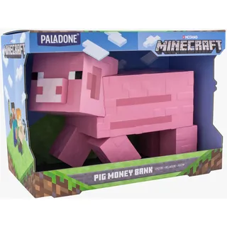 Paladone Minecraft Pig Money Bank Spardose pink