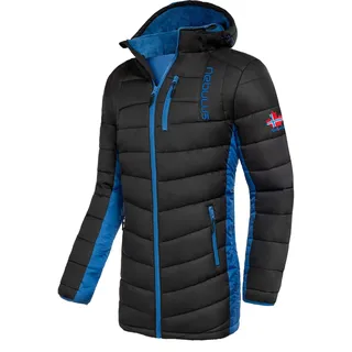 Nebulus Herren Wintermantel COATY, Kurzmantel mit praktischer Kapuze, Warmer Steppmantel für Männer
