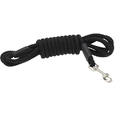 CHAPUIS SELLERIE Schleppleine Seil aus Polypropylen für Hunde schwarz Durchmesser 8 mm Länge 3 m Größe S