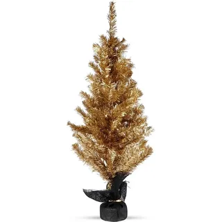 Künstlicher Weihnachtsbaum Gold 90 cm - Elegant & Stabil - Gold