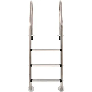 vidaXL Pool-Leiter 3 Stufen 120 cm Edelstahl 304