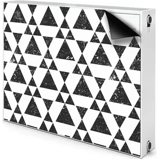 Magnet Heizung Verkleidung Abdeckung Heizung Heizkörperabdeckung 90x60 cm - Schwarz, Weiß, Dreiecke