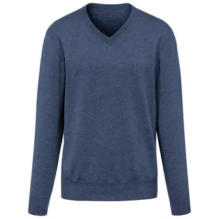 V-Pullover aus 100% Premium-Kaschmir Peter Hahn blau
