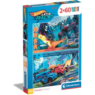 CLEMENTONI Hot Wheels Puzzle 2-in-1