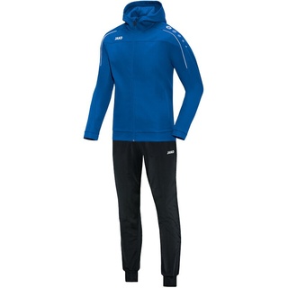 Jako Trainingsanzug Polyester Classico mit Kapuze Royal 44 - Jogginganzug 2-teilig für Sport und Alltag, Jogginghose &