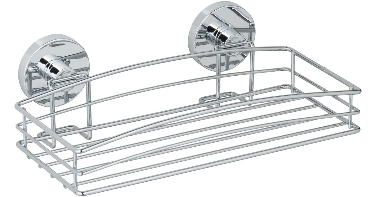 Wenko Duschablage ohne Bohren, Vacuum-Loc Wandablage mit Vakuum