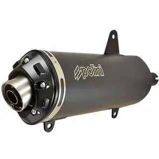 Polini Racing Auspuff schwarz Metropolis 400cc, Mattschwarz
