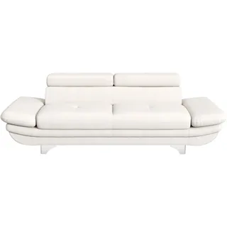 Cotta Big-Sofa Kunstleder 3-Sitzer Weiß