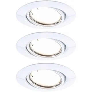 Paulmann Einbauleuchte 3x4,9W rund 90mm Weiß Metall 3000K
