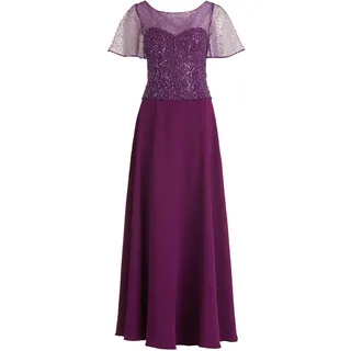 Vera Mont Damen Abendkleid mit Stickerei Real Purple,36