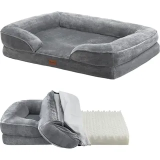 Juskys Hundesofa Sheena L 98 x 70 cm grau
