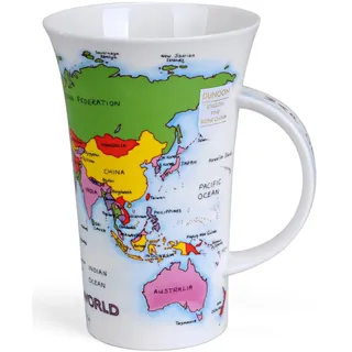 Dunoon Glencoe Karte der Welt Tasse