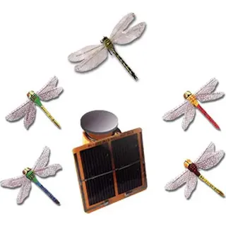 Solar-Bewegungsmodell Libelle mit 50 cm Stabhöhe und 9 cm Flügelspannweite