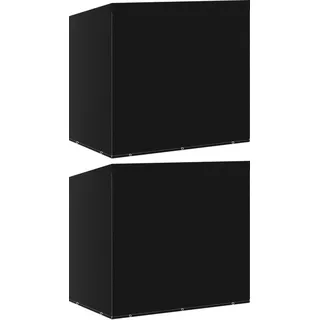 "2024"cloris Hollywoodschaukel-Abdeckungen 2 Stk. 10 Ösen 255x145x170 cm - Gartenmöbel-Schutzhüllen CHY37571669 - Schwarz