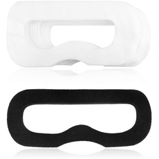 Geekria Einweg-Gesichtsabdeckung, 100 Stück und 1 Magic Stick für HTC Vive Virtual Reality/weiße Augenhülle für Playstation VR/weiches, atmungsaktives Vlies-Gewebe für VR-Brille