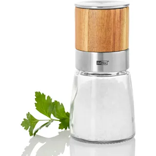 AdHoc MP99 Salzmühle oder Pfeffermühle Akasia, Glas | Edelstahl | Akazienholz