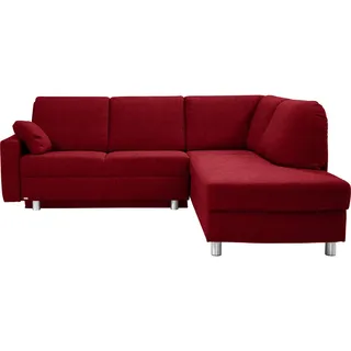 Sedda Ecksofa , Rot , Textil , Uni , Füllung: Schaumstoff, Daunen , Ottomane rechts, L-Form , 227x208 cm , erweiterbar, Fußauswahl, Lederauswahl, Stoffauswahl, Rückenfutter, individuell planbar, Sitzqualitäten, seitenverkehrt erhältlich, Bettfunktion erhältlich, Hocker erhältlich, Armteilvarianten , Wohnzimmer, Sofas & Couches, Wohnlandschaften, Ecksofas