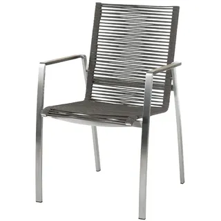 Diamond Garden Atlanta Stapelstuhl Edelstahl/Rope