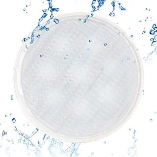 KOLLNIUN LED Poolleuchten, PAR56 Unterwasserleuchten, Kaltweiß Schwimmbadleuchten, IP68 Wasserdichte Poolbeleuchtung, 20W 12V AC/DC Unterwasser Beleuchtung