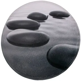 Sanilo Badematte »Black Stones« Höhe 15 mm schnell trocknend Memory Schaum, schwarz