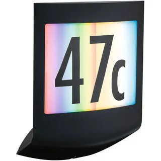 Paulmann Außenwandleuchte Kunststoff 198x71mm 1 Stk. RGBW 8,2W 550lm IP44 Dämmerungssensor grau
