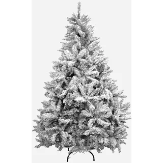 Natürlicher grüner Weihnachtsbaum mit Schnee, schneebedeckter Weihnachtsbaum, Weihnachtsbeleuchtung optional, Weihnachtsbaumdekoration nach Ihrem Geschmack, Chistmas Tree